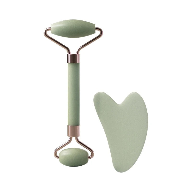 Gua Sha & Jade Roller Set